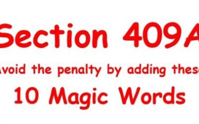 Section 409A – 10 Magic Words